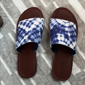 Roxy Women's Navy Tie-Dye Sandals